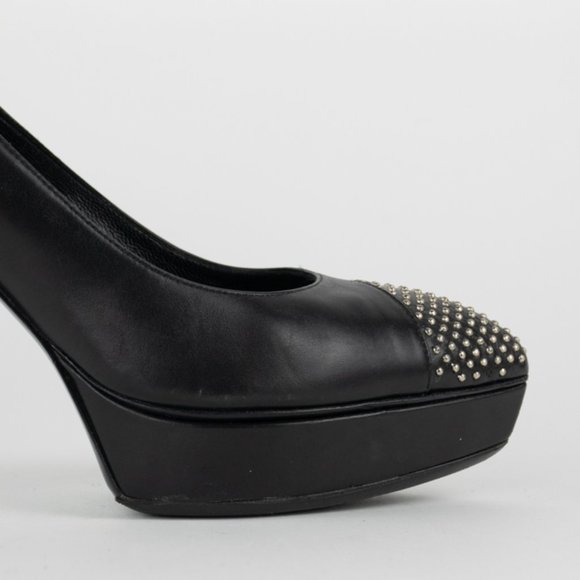 Saint Laurent Stud Toe Platform Pumps - Picture 7 of 12